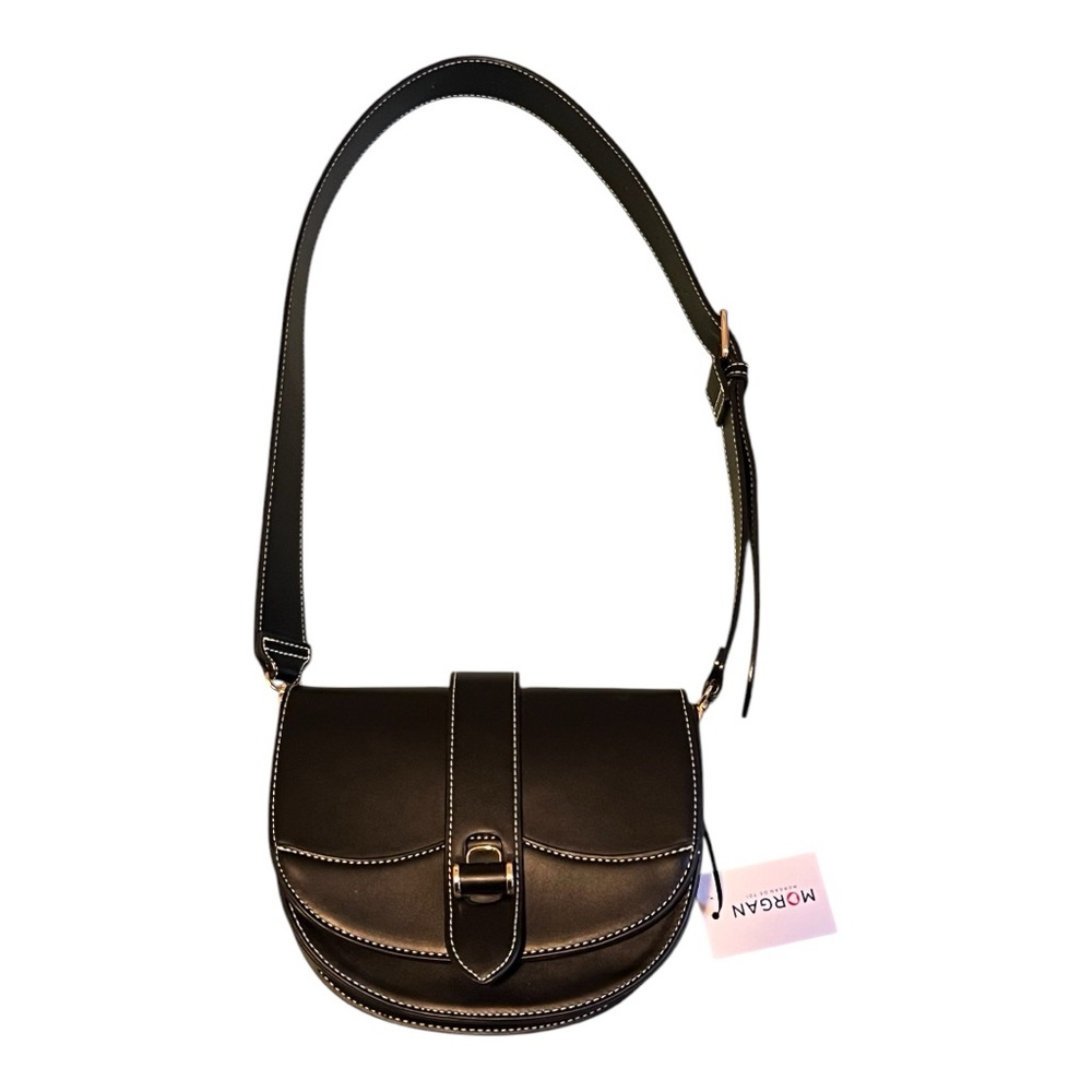 Morgan de Toi black crossbody satchel bag